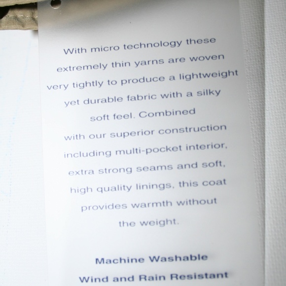 NWT Roundtree & Yorke Wind & Rain Resistant Jacket - Picture 7 of 7